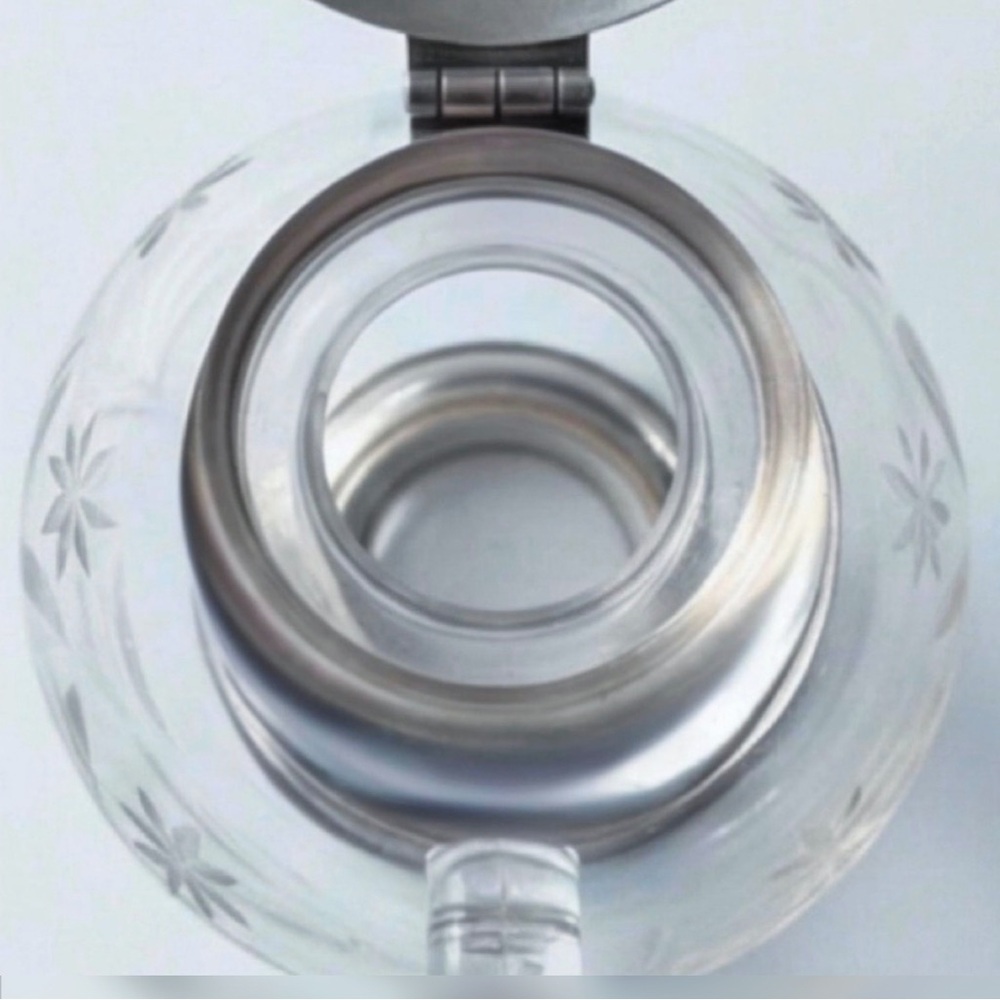 Antique 1900 Frank M. Whiting Sterling Silver & Etched Crystal Syrup Pitcher - Picture 8 of 10